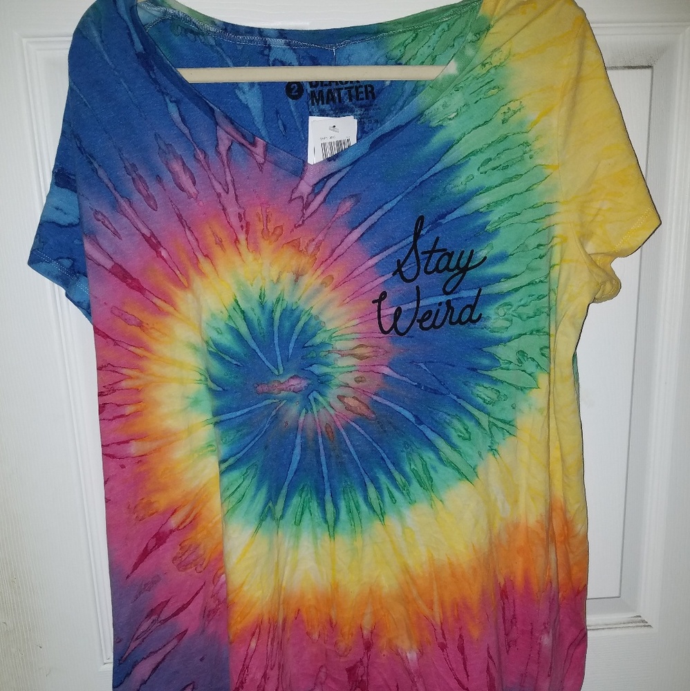 Nwt Hot Topic Stay Weird Tie Dye Tshirt Size 1